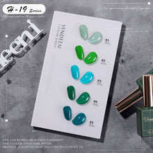 Load image into Gallery viewer, 5 Color/Set Gel Nail Polish Glitter Sequins Cat Eye Nail Art Gel Polish Lacquer UV Soak Off Gel Varnish With Color Card|Nail Gel|