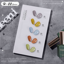 Load image into Gallery viewer, 5 Color/Set Gel Nail Polish Glitter Sequins Cat Eye Nail Art Gel Polish Lacquer UV Soak Off Gel Varnish With Color Card|Nail Gel|