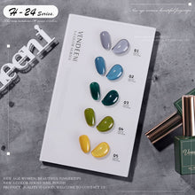 Load image into Gallery viewer, 5 Color/Set Gel Nail Polish Glitter Sequins Cat Eye Nail Art Gel Polish Lacquer UV Soak Off Gel Varnish With Color Card|Nail Gel|