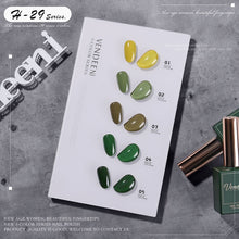 Load image into Gallery viewer, 5 Color/Set Gel Nail Polish Glitter Sequins Cat Eye Nail Art Gel Polish Lacquer UV Soak Off Gel Varnish With Color Card|Nail Gel|