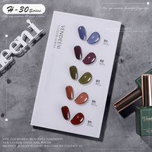Load image into Gallery viewer, 5 Color/Set Gel Nail Polish Glitter Sequins Cat Eye Nail Art Gel Polish Lacquer UV Soak Off Gel Varnish With Color Card|Nail Gel|