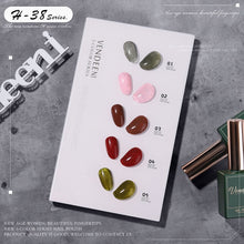 Load image into Gallery viewer, 5 Color/Set Gel Nail Polish Glitter Sequins Cat Eye Nail Art Gel Polish Lacquer UV Soak Off Gel Varnish With Color Card|Nail Gel|