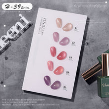 Load image into Gallery viewer, 5 Color/Set Gel Nail Polish Glitter Sequins Cat Eye Nail Art Gel Polish Lacquer UV Soak Off Gel Varnish With Color Card|Nail Gel|