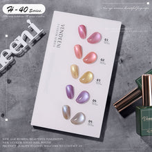 Load image into Gallery viewer, 5 Color/Set Gel Nail Polish Glitter Sequins Cat Eye Nail Art Gel Polish Lacquer UV Soak Off Gel Varnish With Color Card|Nail Gel|