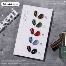 Load image into Gallery viewer, 5 Color/Set Gel Nail Polish Glitter Sequins Cat Eye Nail Art Gel Polish Lacquer UV Soak Off Gel Varnish With Color Card|Nail Gel|