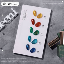 Load image into Gallery viewer, 5 Color/Set Gel Nail Polish Glitter Sequins Cat Eye Nail Art Gel Polish Lacquer UV Soak Off Gel Varnish With Color Card|Nail Gel|