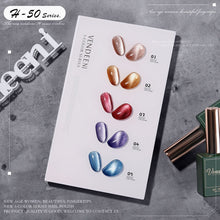 Load image into Gallery viewer, 5 Color/Set Gel Nail Polish Glitter Sequins Cat Eye Nail Art Gel Polish Lacquer UV Soak Off Gel Varnish With Color Card|Nail Gel|