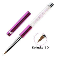 Load image into Gallery viewer, ANGNYA New Nail Art Acrylic Liquid Powder Carving UV Gel Extension Builder Painting Brush Lines Liner Drawing Pen Manicure Tools|Nail Brushes|