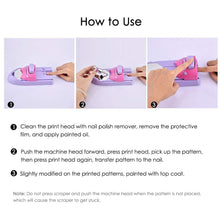 Load image into Gallery viewer, DIY Portable Nail Printer Art Stamping Tool Nail Polish Decoration Printer Machine Purple Nail Stamper Set Nail Fashion Design|Nail Art Equipment|
