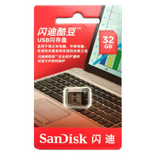 Load image into Gallery viewer, SanDisk USB Flash Drive Cruzer Fit CZ33 64GB 32GB 16GB Super Mini Pen Drive USB 2.0 Memory Stick 8GB U Disk
