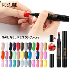 Load image into Gallery viewer, NICOLE DIARY One Step Gel Nail Varnish Pen Glitter 3 In 1 Nail Art Color Gel Polish Hybrid Easy To Use UV Gel Paint Glue|Sets &amp; Kits|
