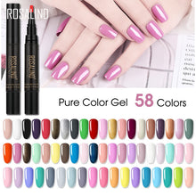 Load image into Gallery viewer, NICOLE DIARY One Step Gel Nail Varnish Pen Glitter 3 In 1 Nail Art Color Gel Polish Hybrid Easy To Use UV Gel Paint Glue|Sets &amp; Kits|

