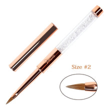 Load image into Gallery viewer, ANGNYA New Nail Art Acrylic Liquid Powder Carving UV Gel Extension Builder Painting Brush Lines Liner Drawing Pen Manicure Tools|Nail Brushes|
