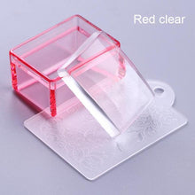 Load image into Gallery viewer, Nail Stamper Translucent Crystal Stamper Scraper Easily Operation 3D Nail Decorations Box DIY Manicure Nail Art Tool|Nail Art Templates|
