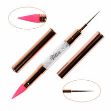 Load image into Gallery viewer, ANGNYA New Nail Art Acrylic Liquid Powder Carving UV Gel Extension Builder Painting Brush Lines Liner Drawing Pen Manicure Tools|Nail Brushes|
