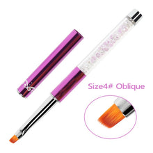 Load image into Gallery viewer, ANGNYA New Nail Art Acrylic Liquid Powder Carving UV Gel Extension Builder Painting Brush Lines Liner Drawing Pen Manicure Tools|Nail Brushes|
