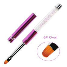 Load image into Gallery viewer, ANGNYA New Nail Art Acrylic Liquid Powder Carving UV Gel Extension Builder Painting Brush Lines Liner Drawing Pen Manicure Tools|Nail Brushes|
